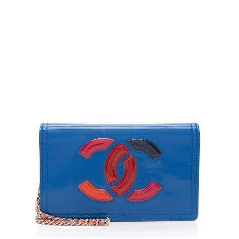 chanel patent lipstick bag|CHANEL Patent Lipstick Wallet On Chain Black.